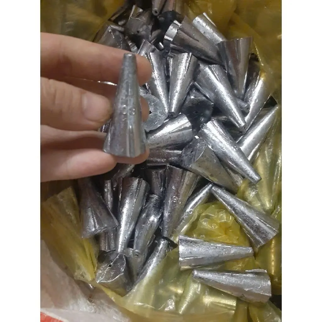 Chì Câu (Sinker) Nguyên Chất – Đa Dạng Kích Thước, Chìm Nhanh, Chuẩn Trọng Lượng